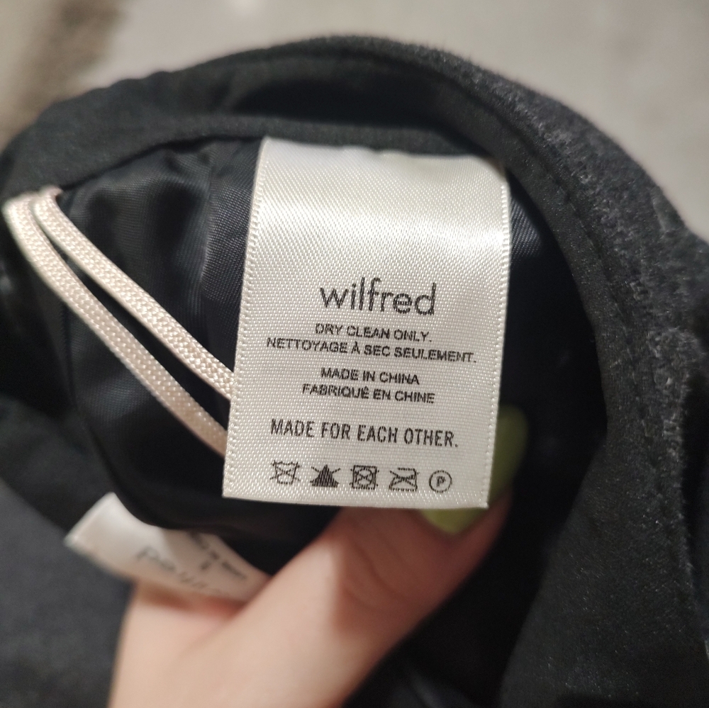 Wilfred grey wool Dorine front wrap mini skirt - Picture 7 of 8
